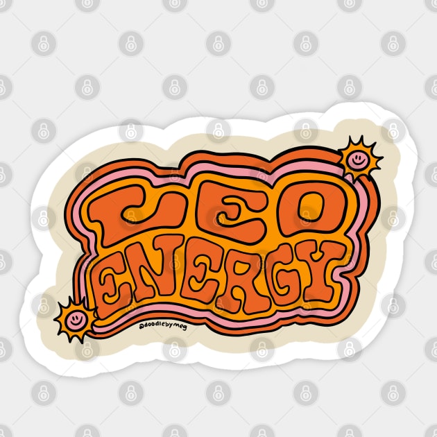 Leo Energy Sticker by Doodle by Meg